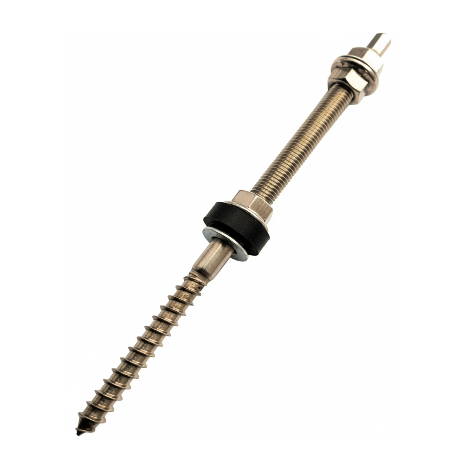 Vis à double filetage M10x250 / A2 COMPLET