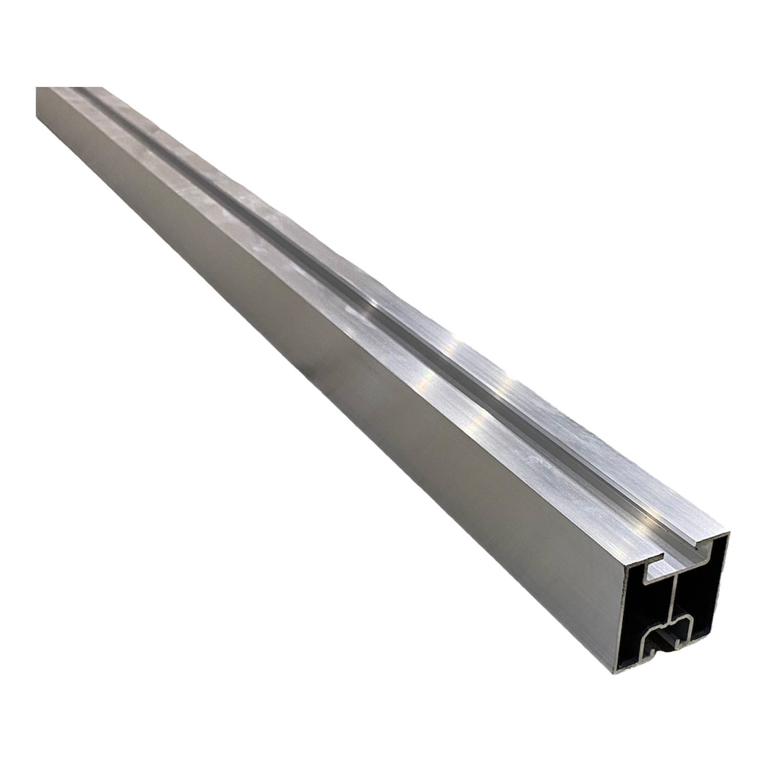 Rail de montage F806 40 x 40, 3300 mm / Vis à frapper / Rainure glissante